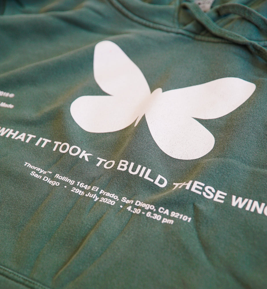 Oh What It Took To Make These Wings Butterfly hoodie by Thoraya Maronesy
