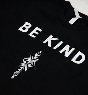 Be Kind Crewneck Sweatshirt by Thoraya Maronesy