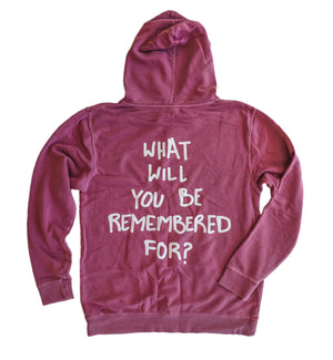 What Will You Be Remembered For? Sweatshirt by Thoraya Maronesy